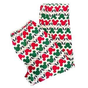 HANNA ANDERSSON DISNEY Mickey Mouse Ears Flannel Pajama Pants Womens Sz L Unisex